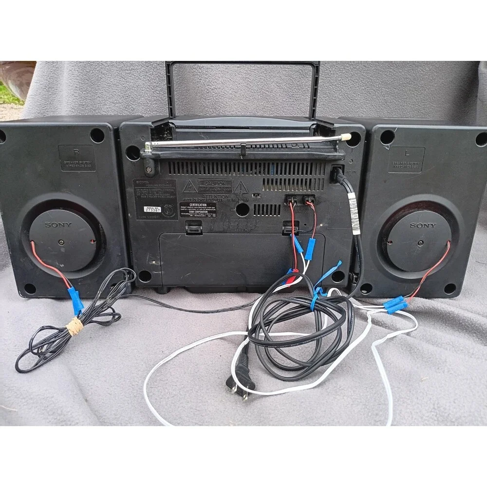 Sony CFD‑440 Boombox AM/FM CD Cassette Player Portable Stereo Tested Working